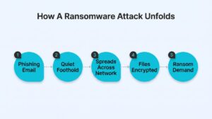 How a Typical Ransomware Attack Unfolds